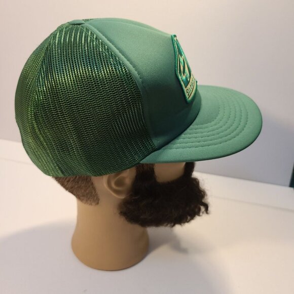 Vintage 90s Trucker Hat Church Sixtieth Anniversary Patch Mesh Adjustable Hat - Picture 5 of 7